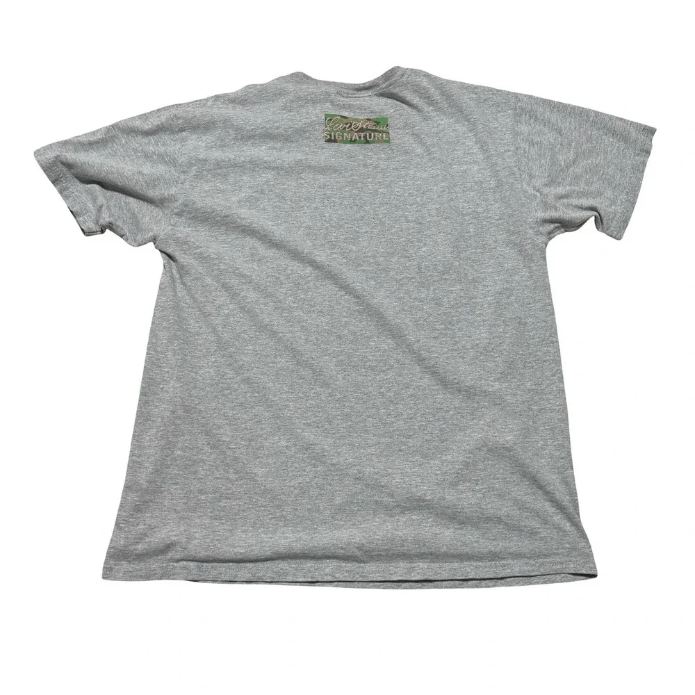 Vintage Y2K Levi's Strauss Men's Double Sided Logo T Shirt Gray Size L 21.5 x 28